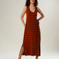 Mocha Magic Striped Dress