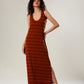 Mocha Magic Striped Dress
