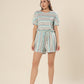 Forest Stripe Ensemble Romper