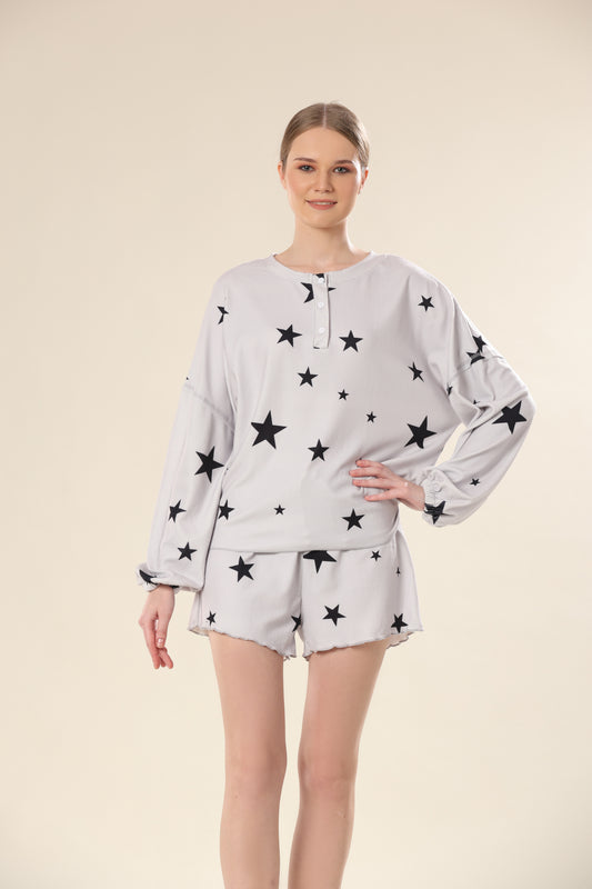 Galactic Charm Knit Night Wear