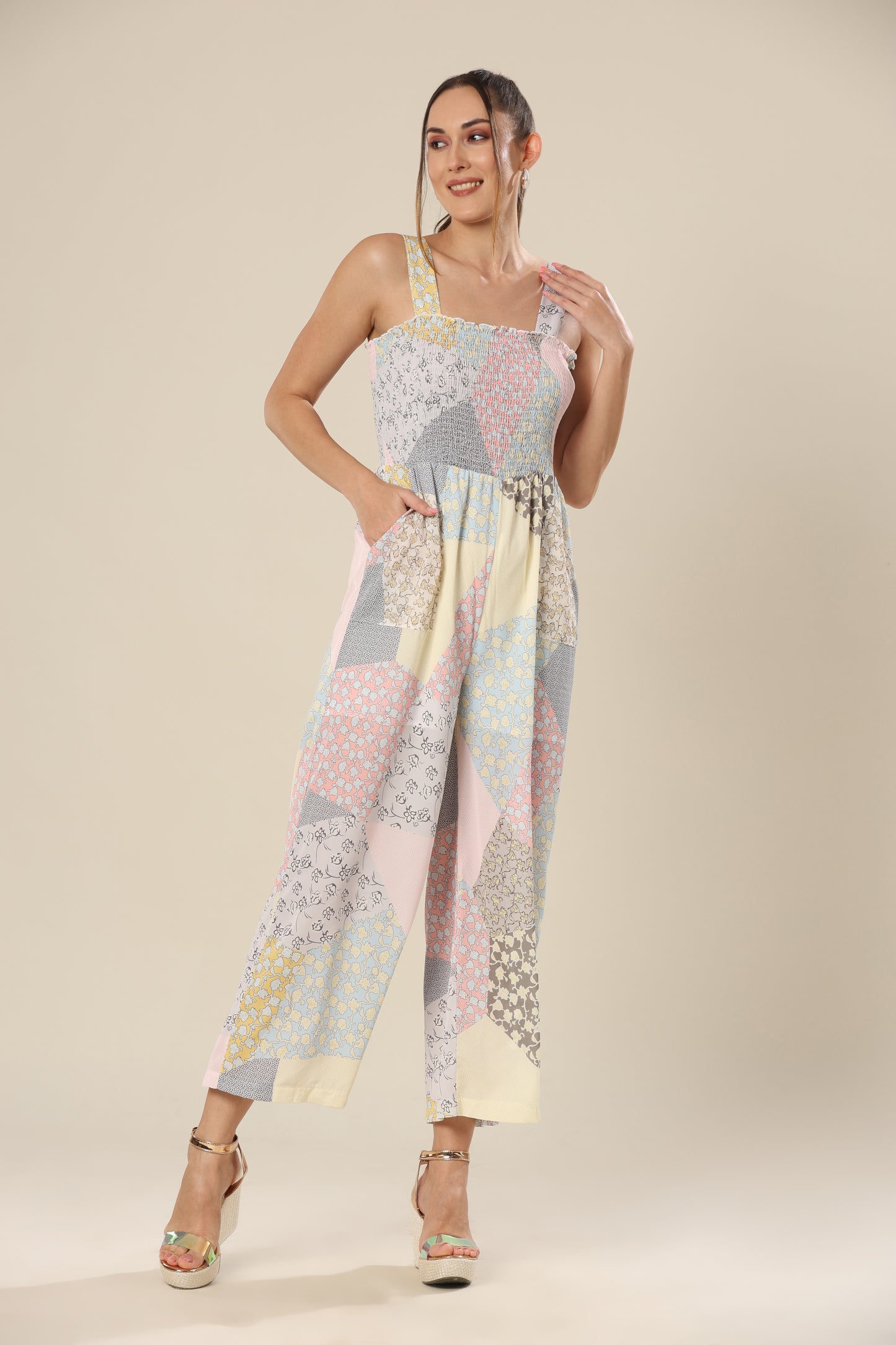 Serene Pastel Delight Jumpsuit