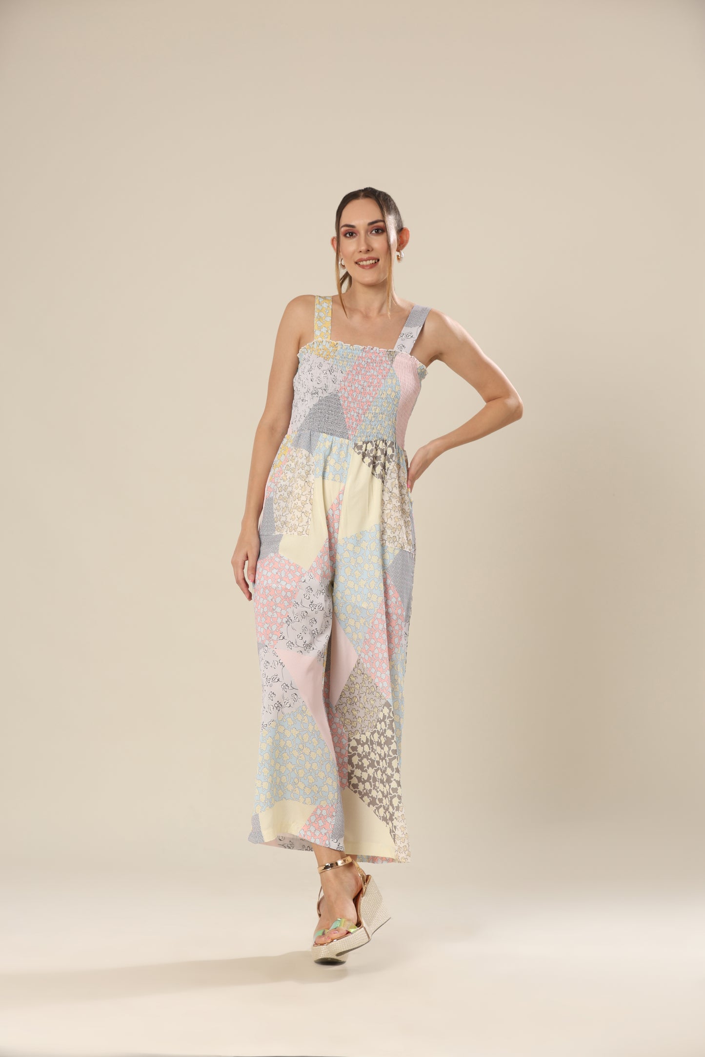 Serene Pastel Delight Jumpsuit