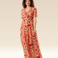 Enchanting Lotus Ruffle Dress