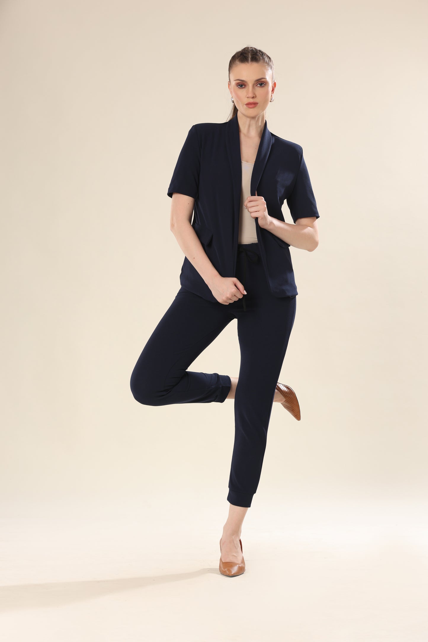 Indigo Infusion Blazer & Pant Ensemble