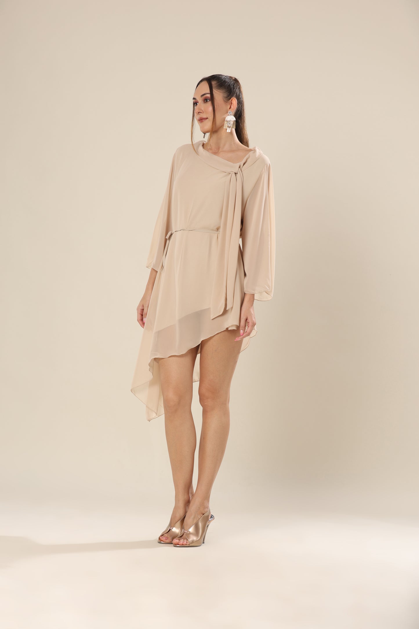 Urban Glow Semi-Transparent Elegant Tunic