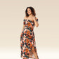 Garden Glam Slit Bodycon Ensemble Dress