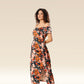 Garden Glam Slit Bodycon Ensemble Dress