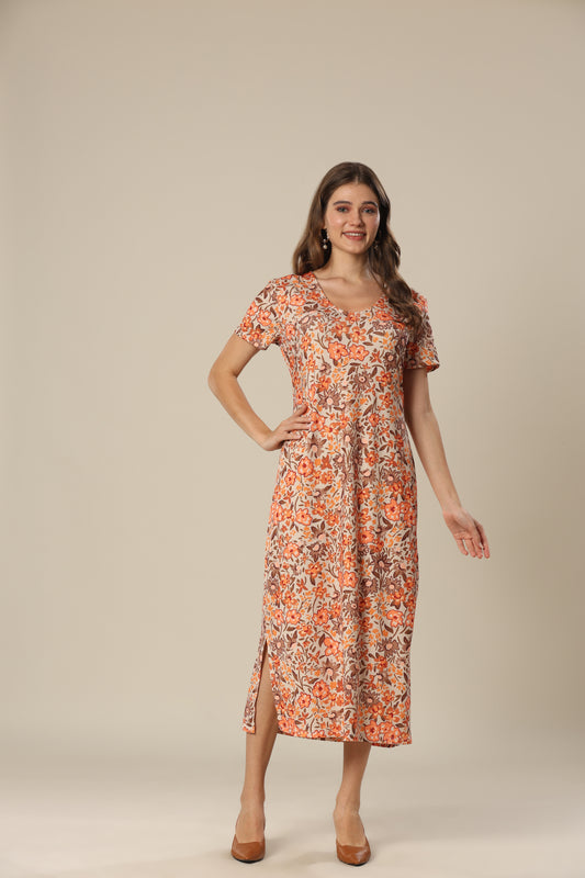 Orange Blossom Glamour Dress