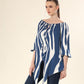 Ocean Waves Tie Ensemble Top