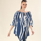 Ocean Waves Tie Ensemble Top