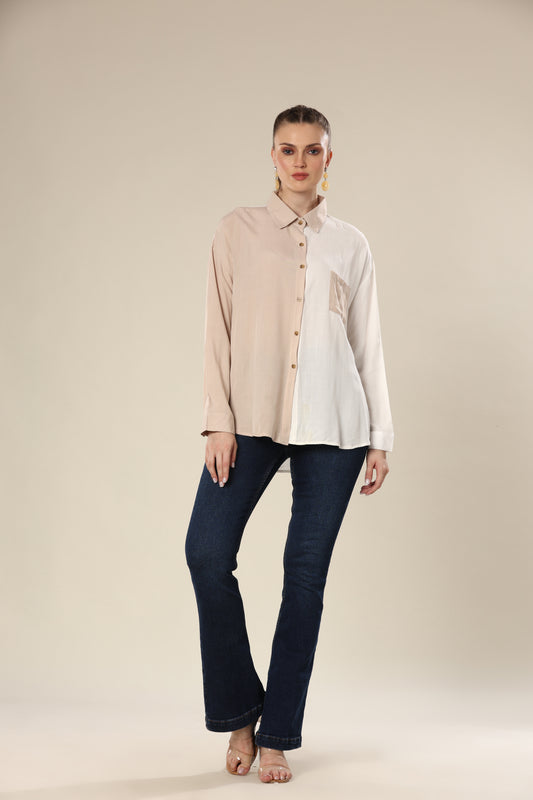 Versatile Khaki Block Top