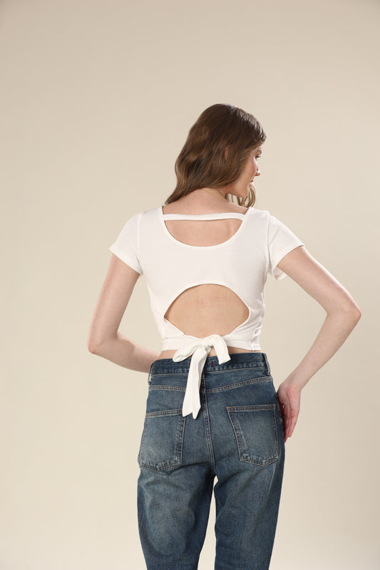 Modern Twist Tie-Back Ensemble Top