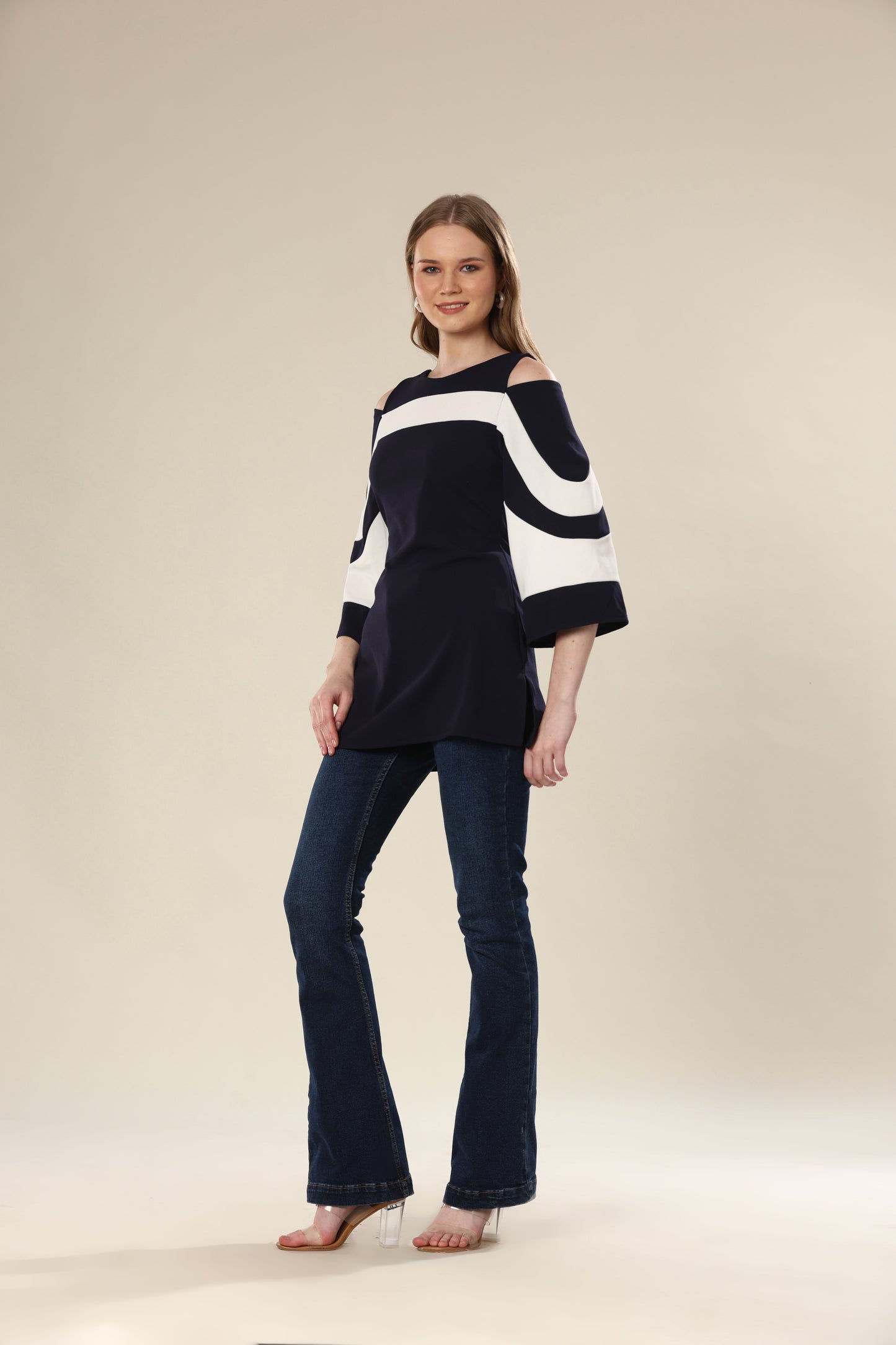 Glamorous Eclipse Flare Sleeve Ensemble Top