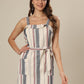Creamy Canvas Striped Dress
