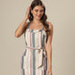 Creamy Canvas Striped Dress