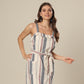 Creamy Canvas Striped Dress