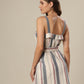 Creamy Canvas Striped Dress