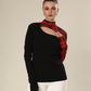 Chic Noir Crimson Thumb Hole Top