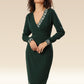 Deep Forest Geometry Elegance Dress