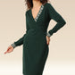 Deep Forest Geometry Elegance Dress
