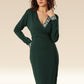 Deep Forest Geometry Elegance Dress