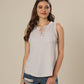 Slate Serenity Eyelet Elegant Top
