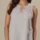 Slate Serenity Eyelet Elegant Top