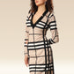 Vogue Grid Belted Beauty Dress