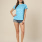 Aqua Panther Top