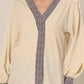 Beige Wilderness Leopard Elegance Top