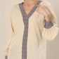Beige Wilderness Leopard Elegance Top