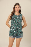 Emerald Leopard Charm Top