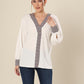 White Wilderness Leopard Elegance Top