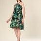 Tropical Greens Glam Dress